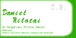 daniel milotai business card