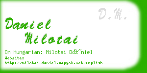 daniel milotai business card